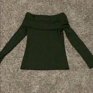 Green off the shoulder top *Forever 21